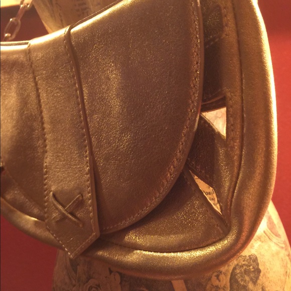 Hugo Boss Gold Leather Evening Bag - Picture 5 of 7